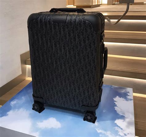 dior x rimowa luggage.